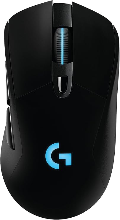 Logitech G703 Lightspeed Gaming Mouse with POWERPLAY Wireless Charging Compatibility, Black
