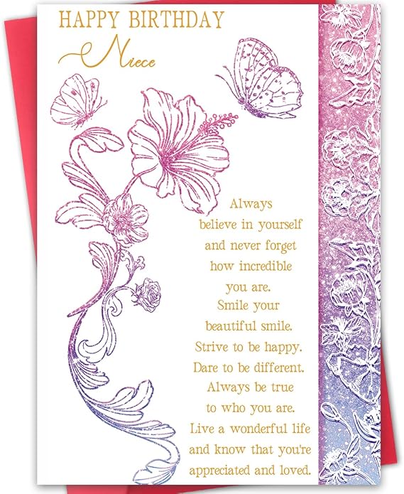 Hongshan Birthday Card Gift for Niece from Aunt