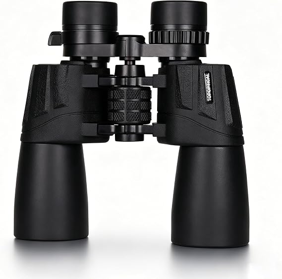 10-3050 High Power Zoom Binoculars 50mm Large Objective Lens Fully Multi-Coated Optics Wide Field of View Lightweight Non-Slip Body for Birdwatching Hiking Outdoor Sports Concerts Travel