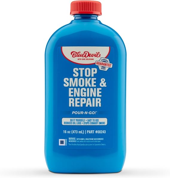 BlueDevil Pour-N-Go Stop Smoke & Engine Repair | 16 oz. | Pack of 1