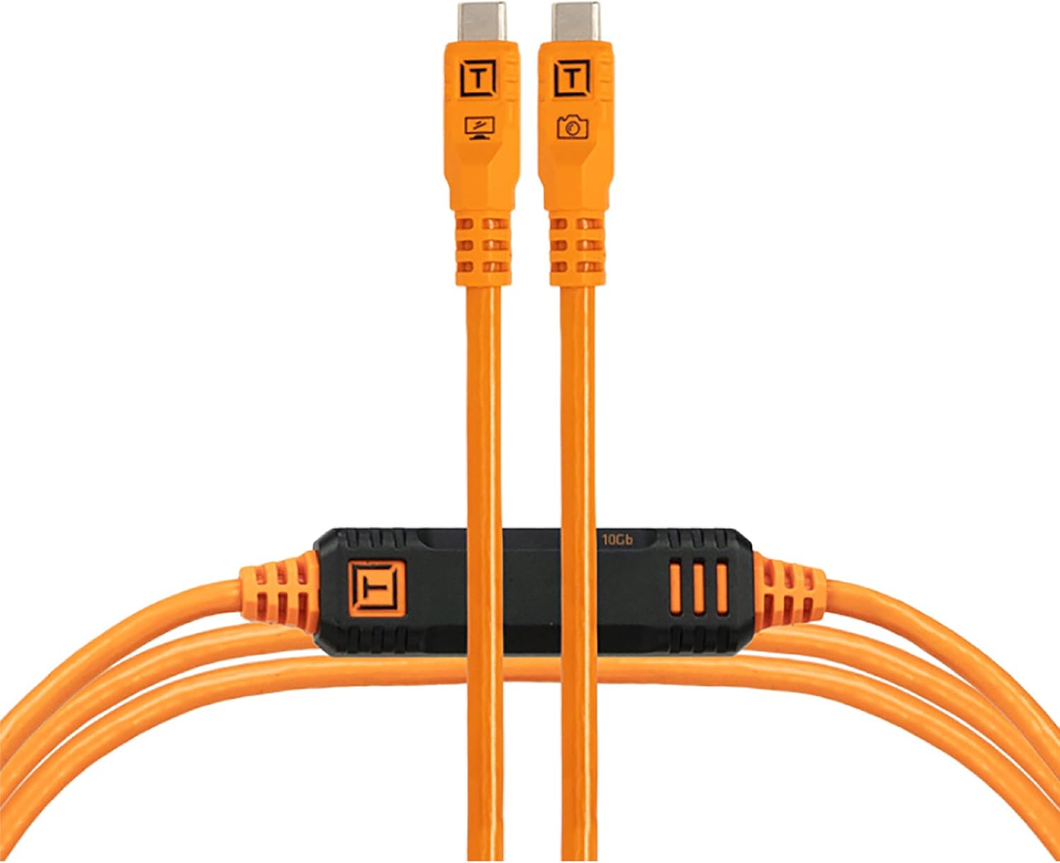 TetherTools CUC10G2B-ORG TetherTools Tether Pro Optima 10G USB-C Cable 9.8 ft / 3 m Orange