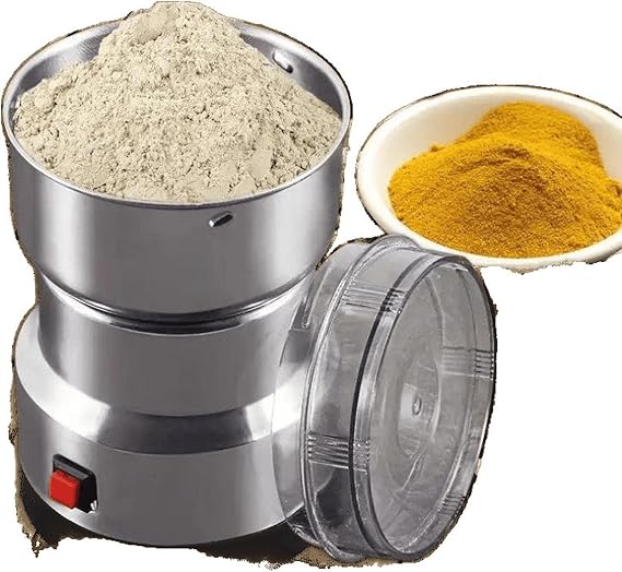 200W Electric Coffee Grinder, Portable Electric Grain Mil, with 4-Leaf Steel Knife&Transparent Lid, 3 Oz Capacity, Fast Grinding, for Bean, Nut & Spice Grinder