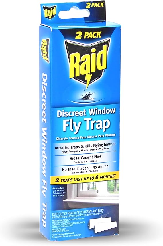 Raid Fly Traps, 2 Count (Pack of 12)