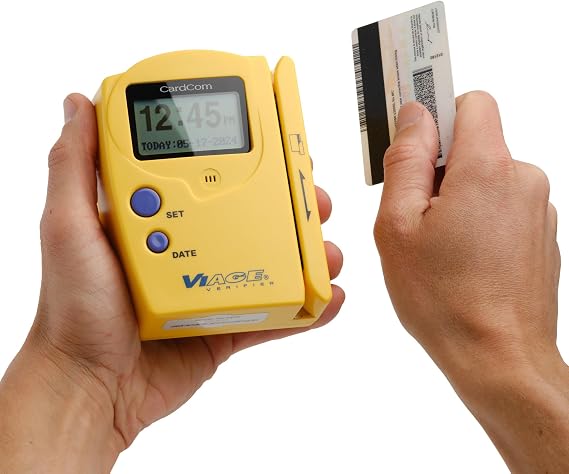 Viage ID Scanner for Bars & Retail, Driver's License Scanner for Age Verification, Portable, Stand Alone Magnetic Stripe Reader, Compatible in AL CO LA MN NM OH AZ, NOT Compatible with CA,TX, CAV2000