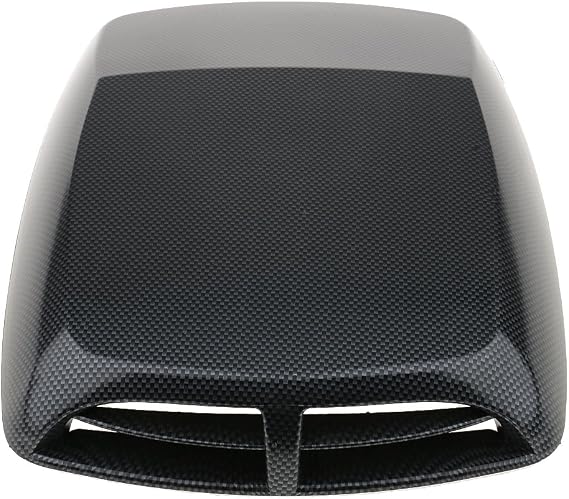 Kesoto Universal Decorative Hood Scoop Smoke Air Flow Intake Vent Cover Auto Car Truck Sport Racing - Carbon Fiber