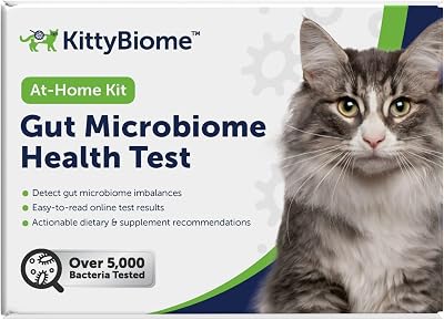 AnimalBiome Cat Probiotics Test Kit - Gut Microbiome Health Test - KittyBiome Cats Outside The US