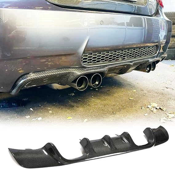 Carbon Fiber Rear Diffuser for BMW 3 Series E90 M3 2009-2012 4Door Customized Rear Lower Bumper Lip Spoiler Body Kit Factory Outlet (only for E90 M3)