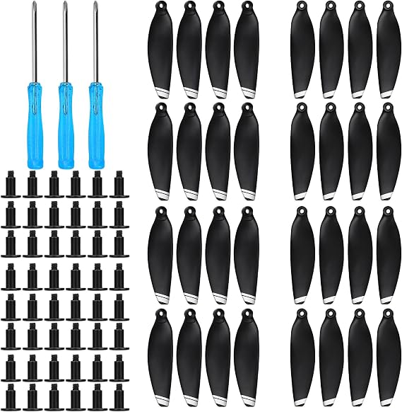 32pcs Propellers for DJI Mavic Mini1 Drone, Low Noise Replacement Blades with Screws and Screwdriver Drone Propeller Blades Replacement Backup 4726 Blade Propellers
