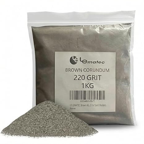 LE LEMATEC Brown Corundum Abrasive Blast Media for Rust & Coating Removal