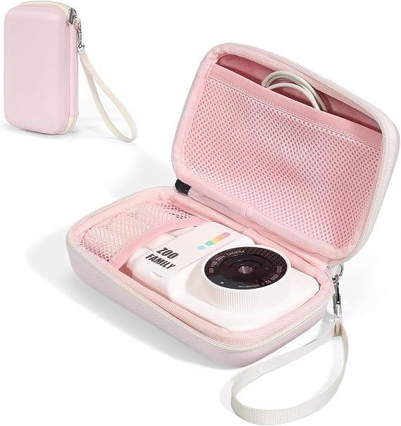 Cwatcun Kids Instant Camera Case for Girls, Print Film Compact Hard Shell