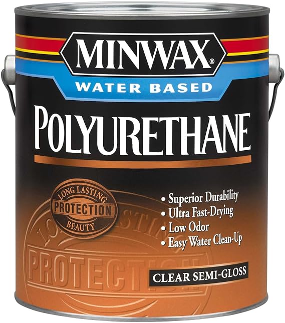 Minwax Water Based Clear Semi-Gloss Polyurethane Water Based 1 Gl
