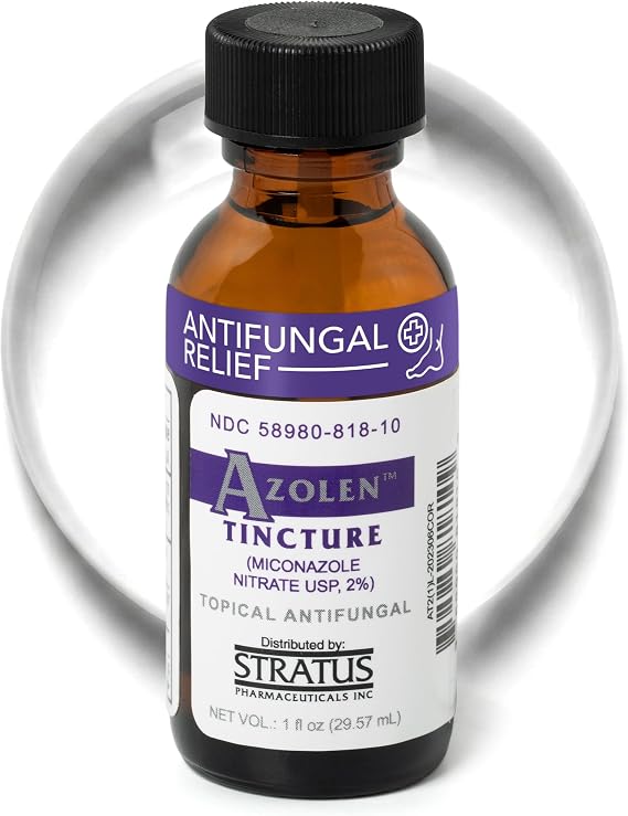 Azolen Tincture, Miconazole Nitrate 2% Liquid, 1 fl oz