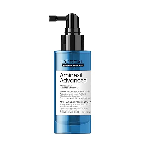 L'Oréal Professionnel Strengthening Serum Against Hair Loss For Fuller and Stronger Hair Aminexil Advanced Anti-Hair Loss Activator Serum 90 ml