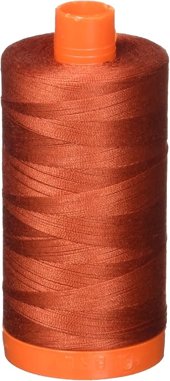 Aurifil A1050-2395 Solid 50wt 1422yds Pumpkin Spice Mako Cotton Thread