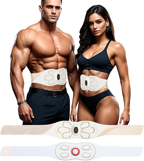 ABS Stimulator Abdominal Massager with Heat, Redlight and Vibration
