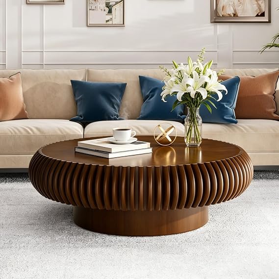 Round Fluted Coffee Table