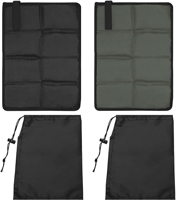 2 Pcs Camping Seat Mat, Insulated Waterproof Folding Foam Sit Mats with Storage Bag, Portable Seat Pads for Outdoors, Hiking, Walking and Fishing