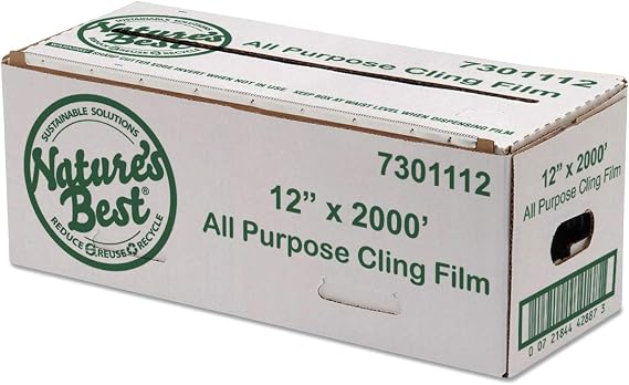 Anchor Packaging Film, 12" X 2,000 Ft, Blue Tinted