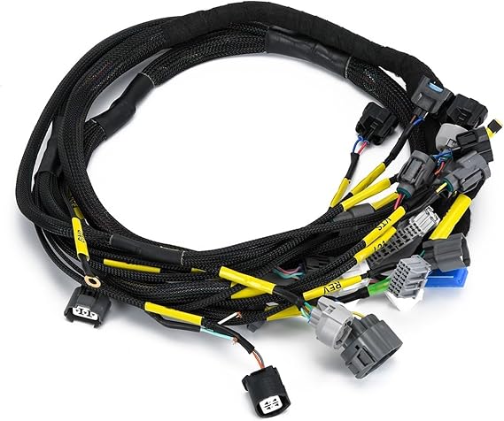 CNCH-OBD2-1 Tucked Engine Harness For 92-00 Compatible For Honda Civic Integra B16 B18 D16 EK EG EM Engine Motor Wiring Harness FIC25