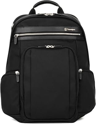 Travelpro Platinum Elite Business Laptop Travel Backpack, Fits up to 16 Inch Laptop, Water Resistant, Men and Women, Black