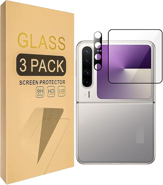 (3 Pack) Compatible with Huawei Pura X Screen Protector Tempered Glass，Case Friendly [High-definition scratch-resistant, 9H hardness]