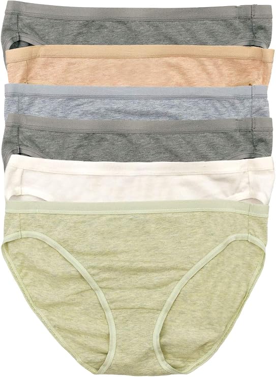Organic Cotton Bikini Underwear for Women - Bikini Panties for Women (6-Pack)