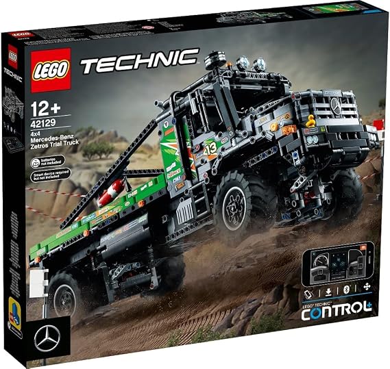 LEGO Technic 4x4 Mercedes-Benz Zetros Truck 42129-12 Application Operated Collectible Creator Toy Making Set for Vehicle Lovers Age and Over (2110 Pieces)