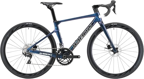 KABON Full Carbon Road Bike, 700C Carbon Fiber Frame Road Bike with 105 R7000 22 Speed Disc Brake Racing Bicycle with Carbon Wheelset