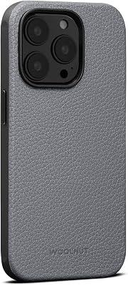 Woolnut Leather Case for iPhone 14 Pro Grey