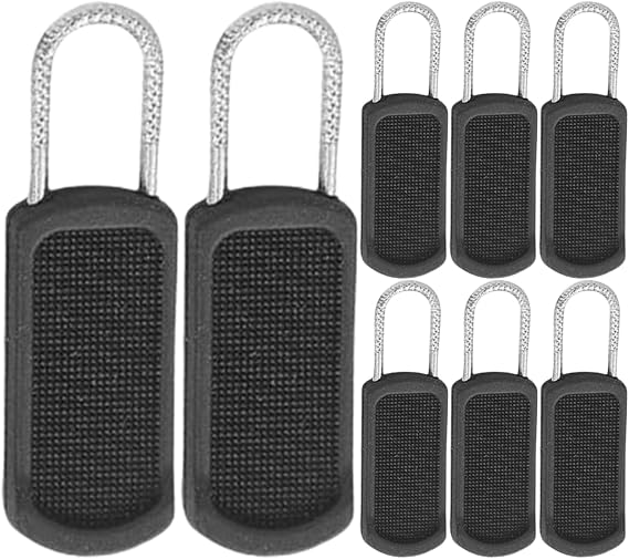 Zipper Pull Replacement Zip Fix Repair Kit Removable Replacement | Detachable Zip Zipper Pull Tabs Removable Zip Fix Sliders 10 Pieces Replacement Parts for Suitcase, Boots, Jacket,