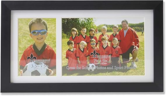Lawrence Frames Class Team Picture, Two Opening Frame, Black 7x5 & 3.5x5