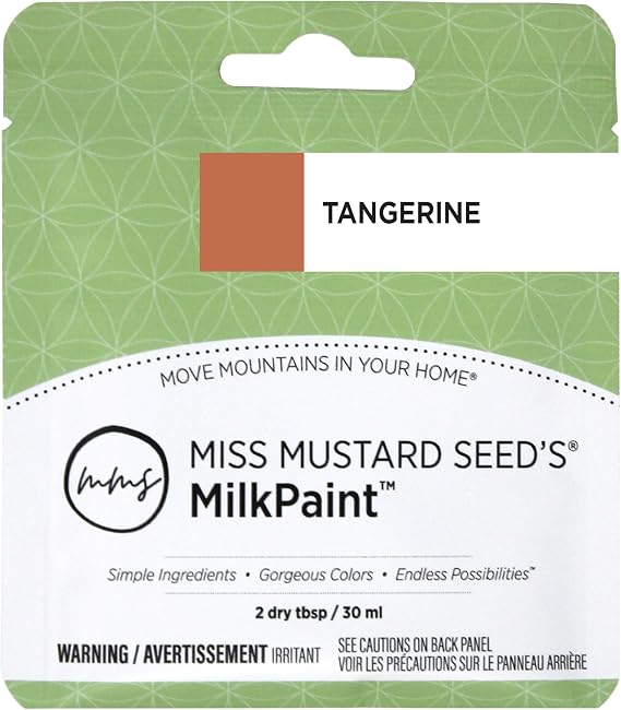 Miss Mustard Seed's Milk Paint for Furniture, Cabinets & Wood, Tangerine, Sample