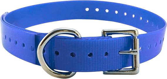 3/4" Replacement Collar - Shock Collar Replacement Collar, Invisible Fence Collar Replacement, Compatible with Educator, Pet Safe, Invisible Fence, PetSafe Collars (Blue, 3/4")