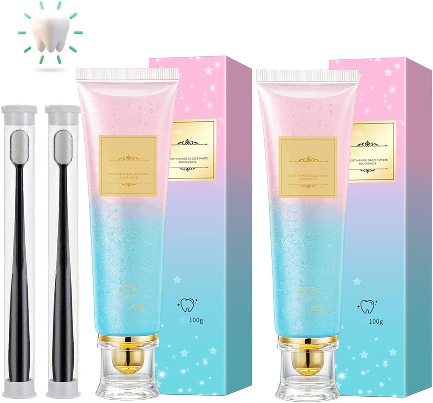 Sparkcartco Toothpaste, Fresh Breath Niacinamide Whitening Toothpaste