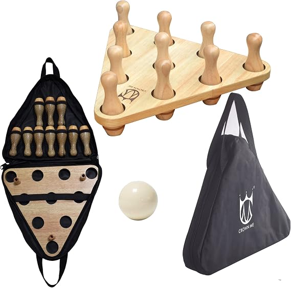 CROWN ME Shuffleboard Bowling Pin Set