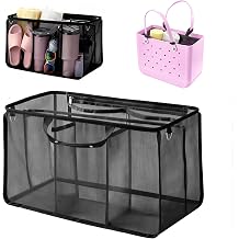 Oudizz Beach Bag Organizer Inserts Compatible with X Large Bogg Bag, Black, Big