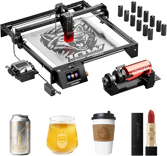 LONGER Ray5 Laser Engraver, 10W Laser Engraving, 400400 mm Engraving Area