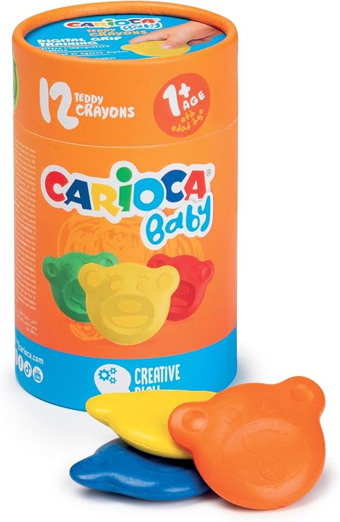 Carioca Teddy Bebek Crayons 12'Li +1 Yaş