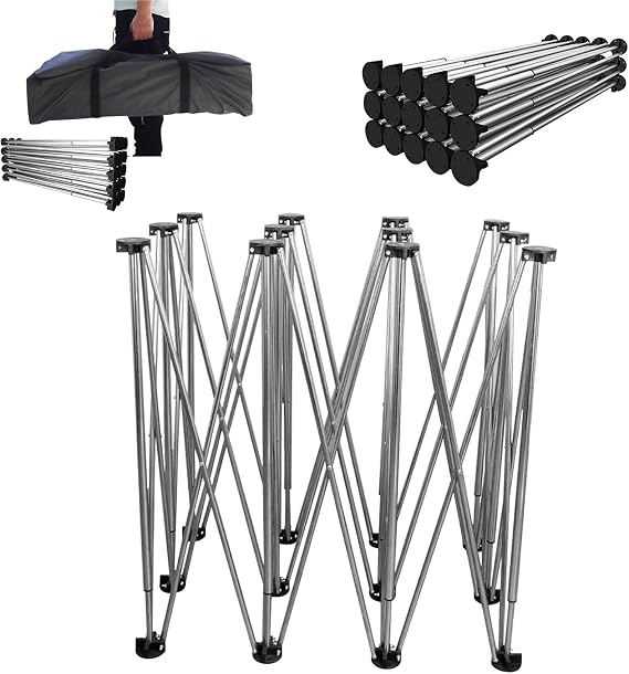 ROFBIHG Foldable Workbench, Portable Centipede Work Table, Folding Bracket with Storage Bag for Garage Construction Site Carpentry, Sawhorse Support, Table Top Not Included(10 Legs)