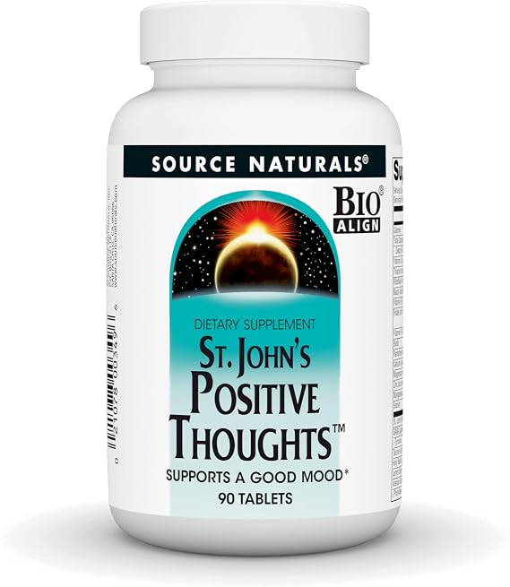 Source Naturals St. John's Positive Thoughts - 90 Tablets | Supports A Good Mood*