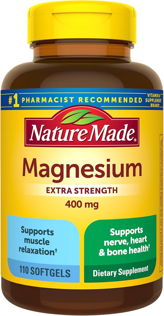 Nature Made Magnesium Oxide Extra Strength 400 mg, 110 Softgels