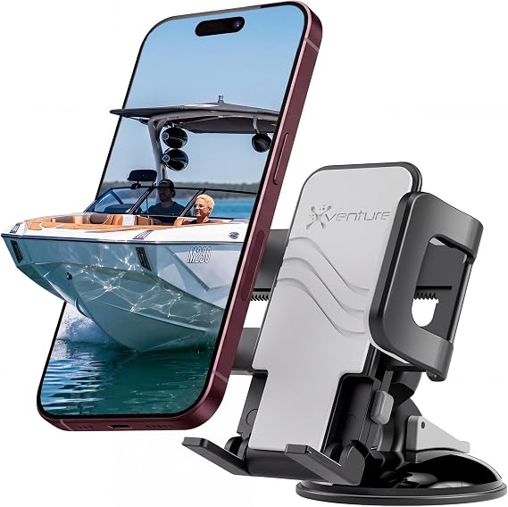 Griplox Waterproof Phone Mount, Boats Phone Holder for Kayak