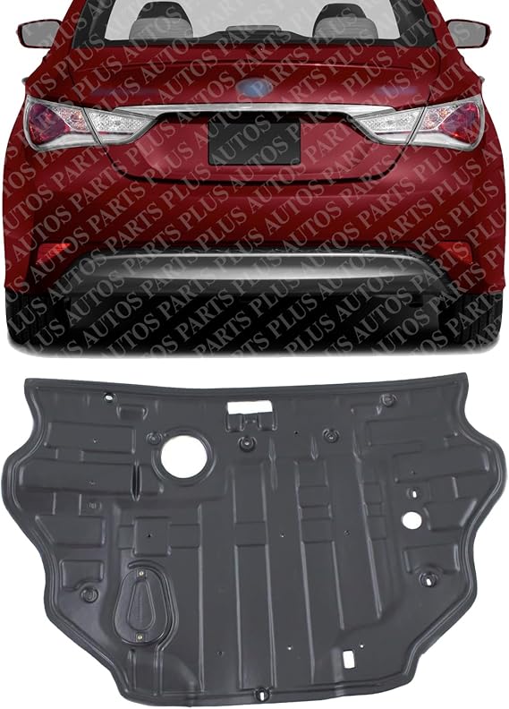 AUTOS PARTS PLUS Rear Engine Splash Shield Under Cover Direct Replacement Compatible with 2011-2014 Hyundai Sonata HY1228172 291303S100