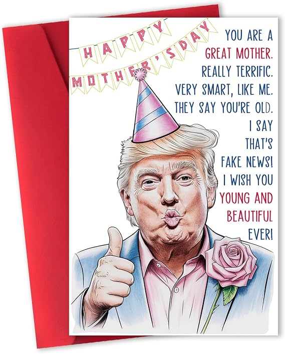 Funny Mothers Day Card for Mom Grandma Wife, Happy Mothers Day Gifts for Mom, Great Mother's Day Card from Daughter Son