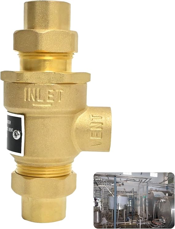 1/2" 9D-M3 Dual Check Valve Backflow Preventer, Brass Backflow Preventer