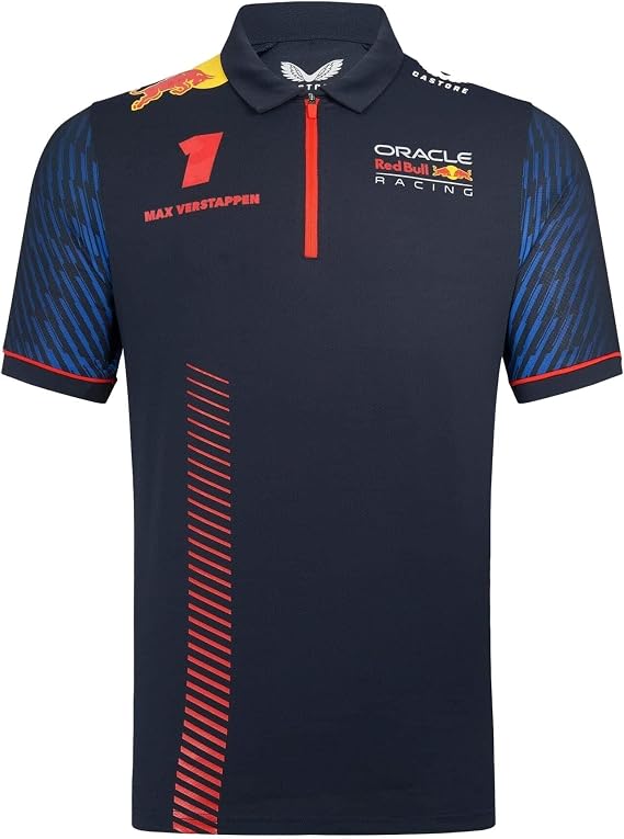 Castore Red Bull Racing F1 Men's 2023 Max Verstappen Team Polo Shirt - S