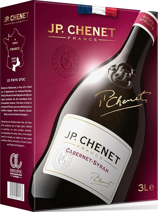 JP. Chenet - Cabernet Syrah Red Wine Bag in Box (1 x 3L)