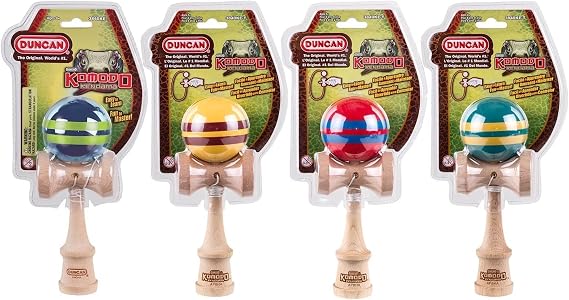 Duncan Toys Komodo Kendama, Durable Beechwood Skill Toy, Mystery Color
