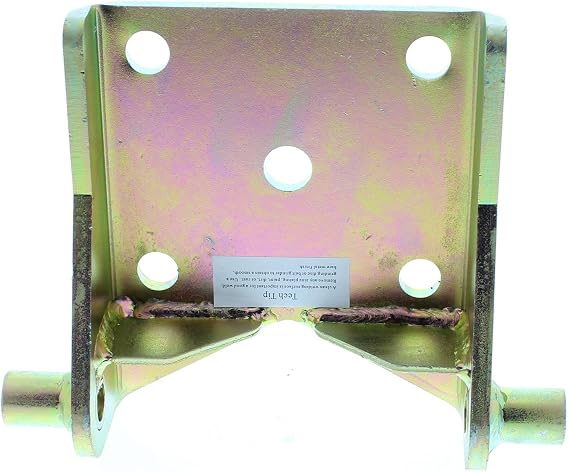 Speedway Universal Leaf Spring Lower Shock Mount Plate with Dual 1/2 Inch Mounting Bosses, Fits Front or Rear 3 Inch Springs, 9/16 U-Bolt Holes for Custom Suspension Builds