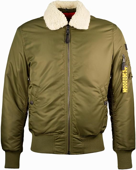 TOP GUN B-15 Mens Heavy Duty Flight Bomber Jacket